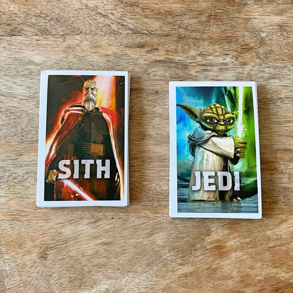 32Pc 2008 Star Wars Monopoly The Clone Wars Replacement Cards 16 Sith & 16 Jedi